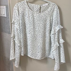 Lush polka dot blouse